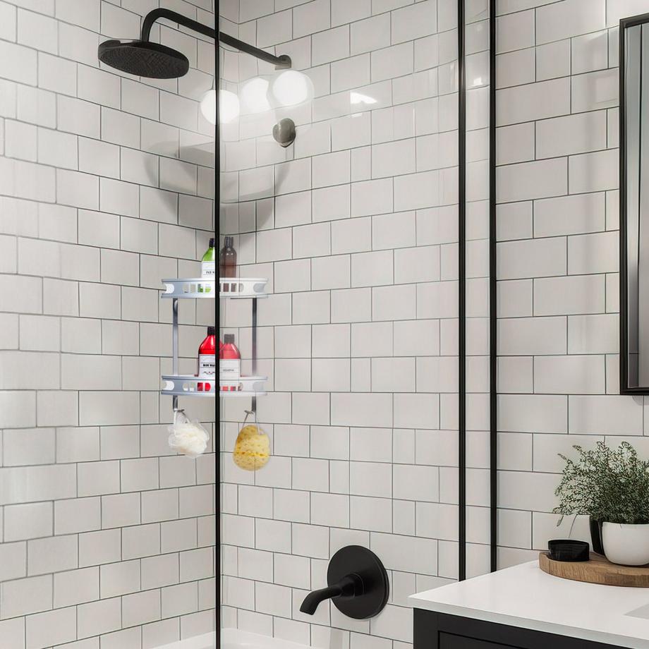 B2X Étagère d'angle pour douche  