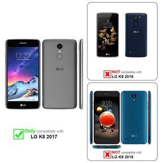 Cadorabo  Housse compatible avec LG K8 2017 - Coque de protection avec fermeture magnétique, fonction de support et compartiment pour carte 