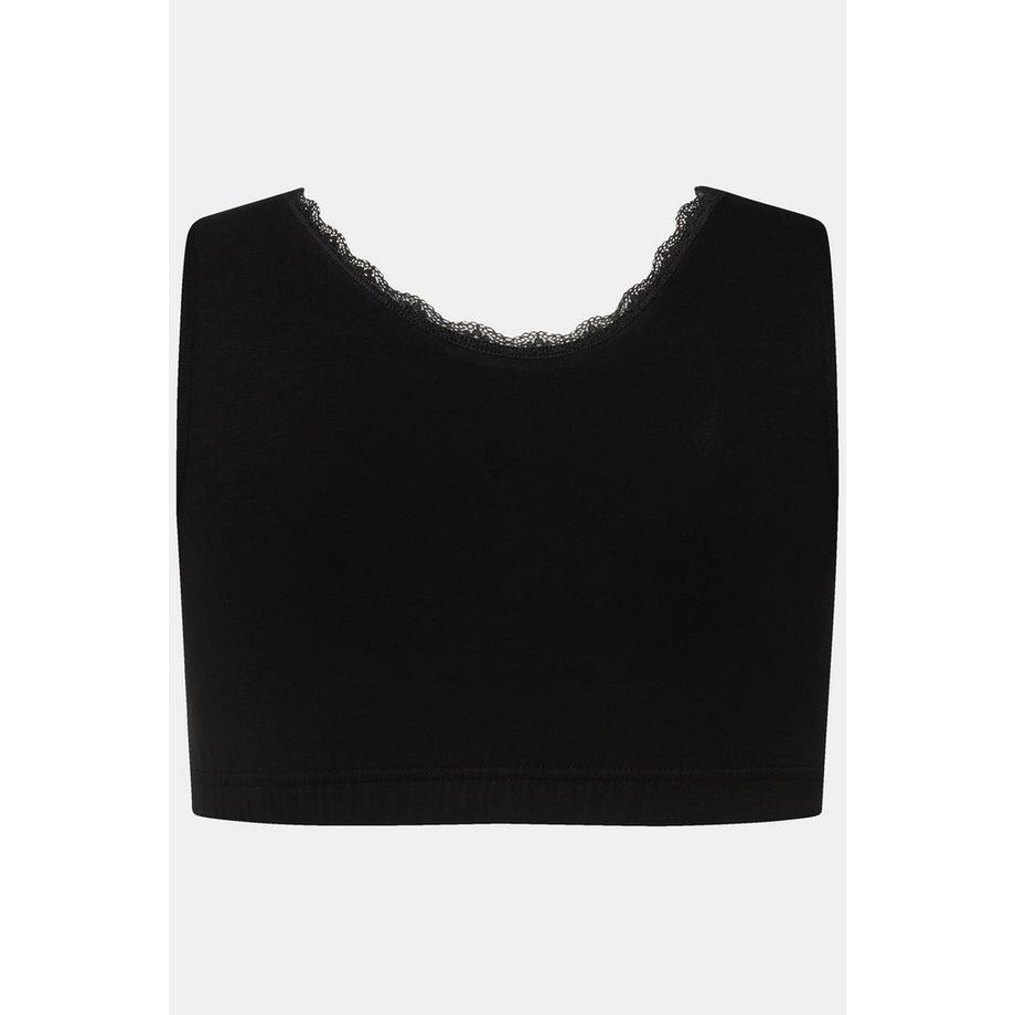 Ulla Popken Bellieva Brassière d'allaitement Coton bio Dentelle  