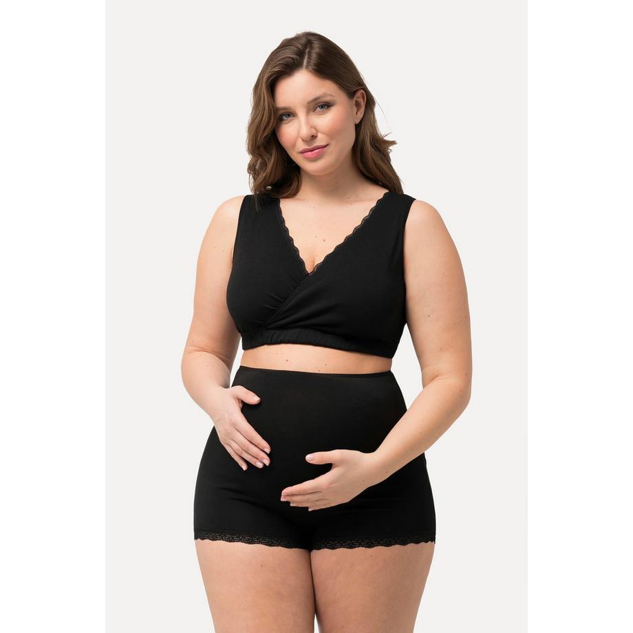 Ulla Popken Bellieva Brassière d'allaitement Coton bio Dentelle  