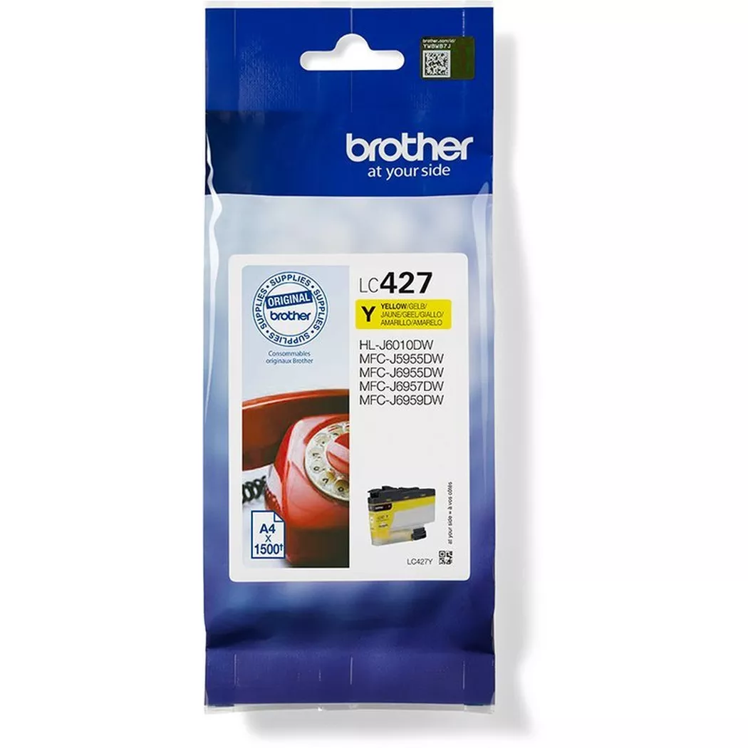 Brother – Tintenpatrone yellow LC-427Y MFC-J5955 1500 Seiten, One Size