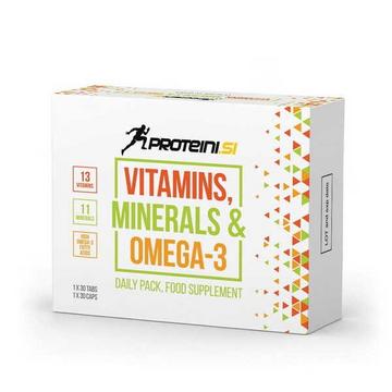Vitamins Minerals Omega 3 30 comprimés 30 capsules