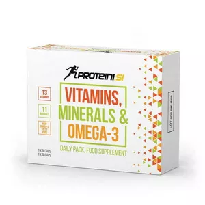 Vitamins Minerals Omega 3 30 comprimés 30 capsules