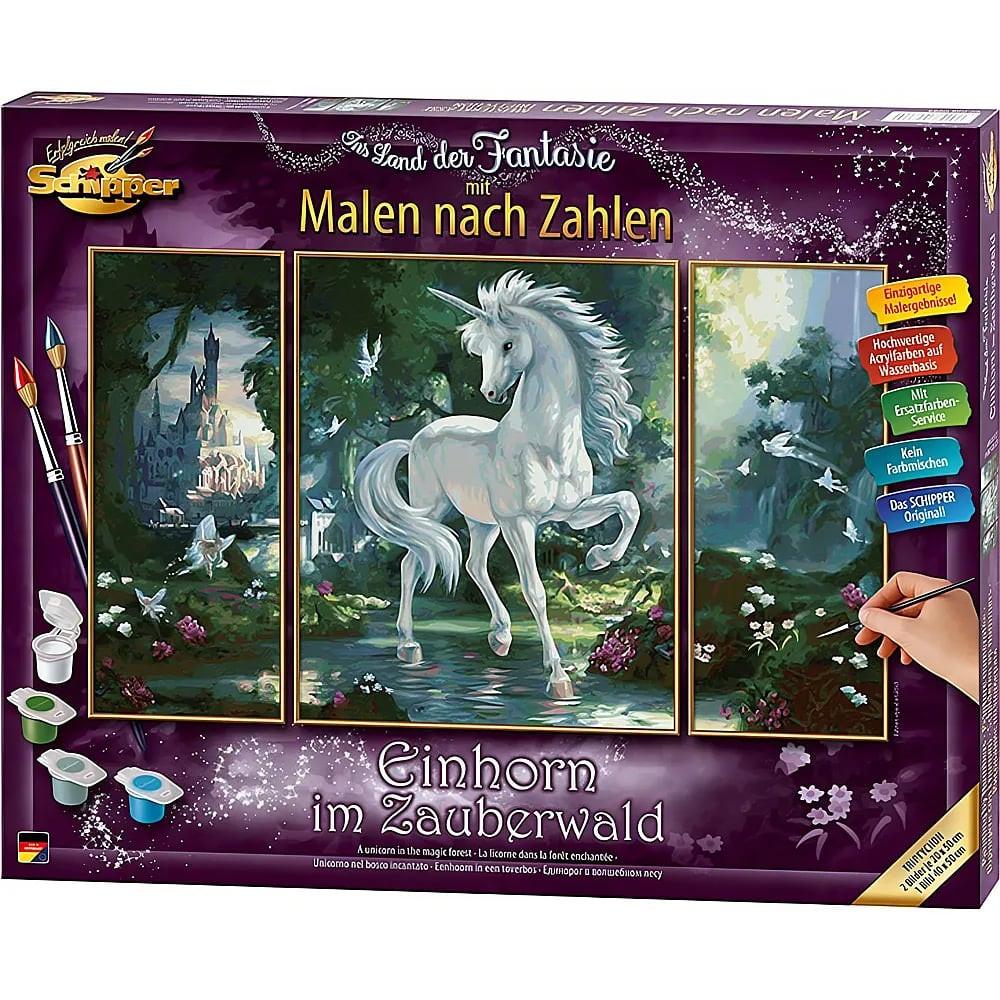 Image of Tiermotive MNZ Einhorn im Zauberwald Multicolor