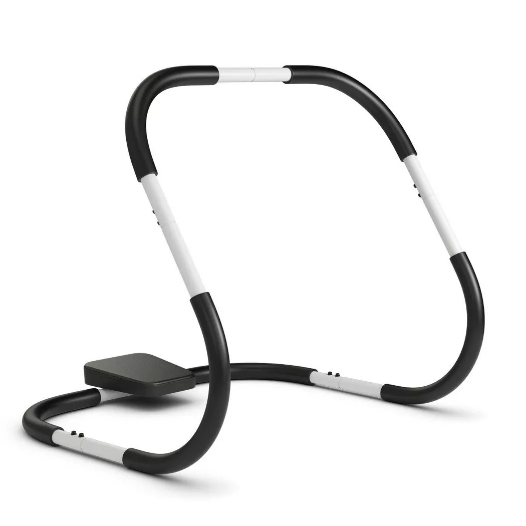 B2X - Ab Roller Bauchtrainer mit Gepolsterter Kopfstütze Bauchmuskeltrainer Gerät 73 x 73 x 64 cm, One Size