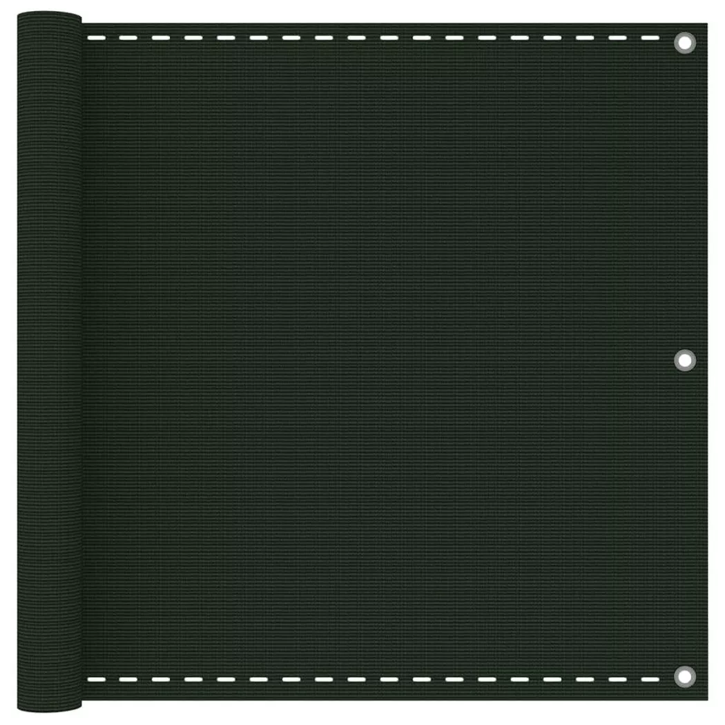 vidaXL Balkonscherm 90x600 cm HDPE donkergroen310975