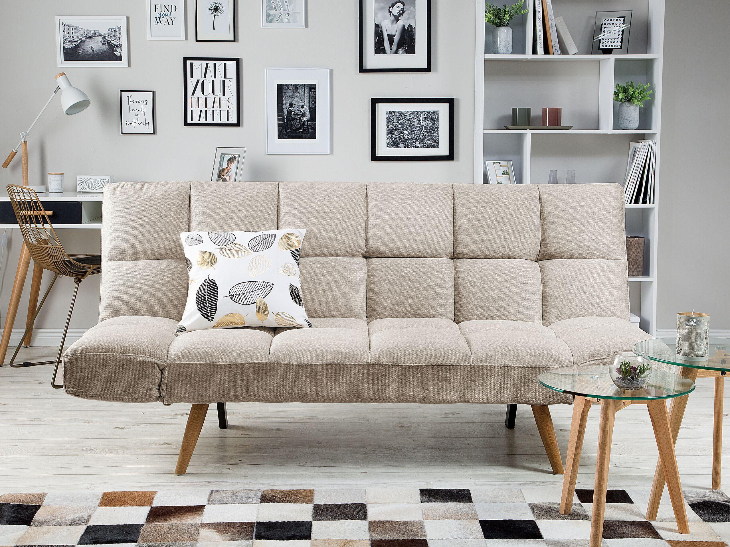 Beliani Schlafsofa aus Polyester Retro INGARO  