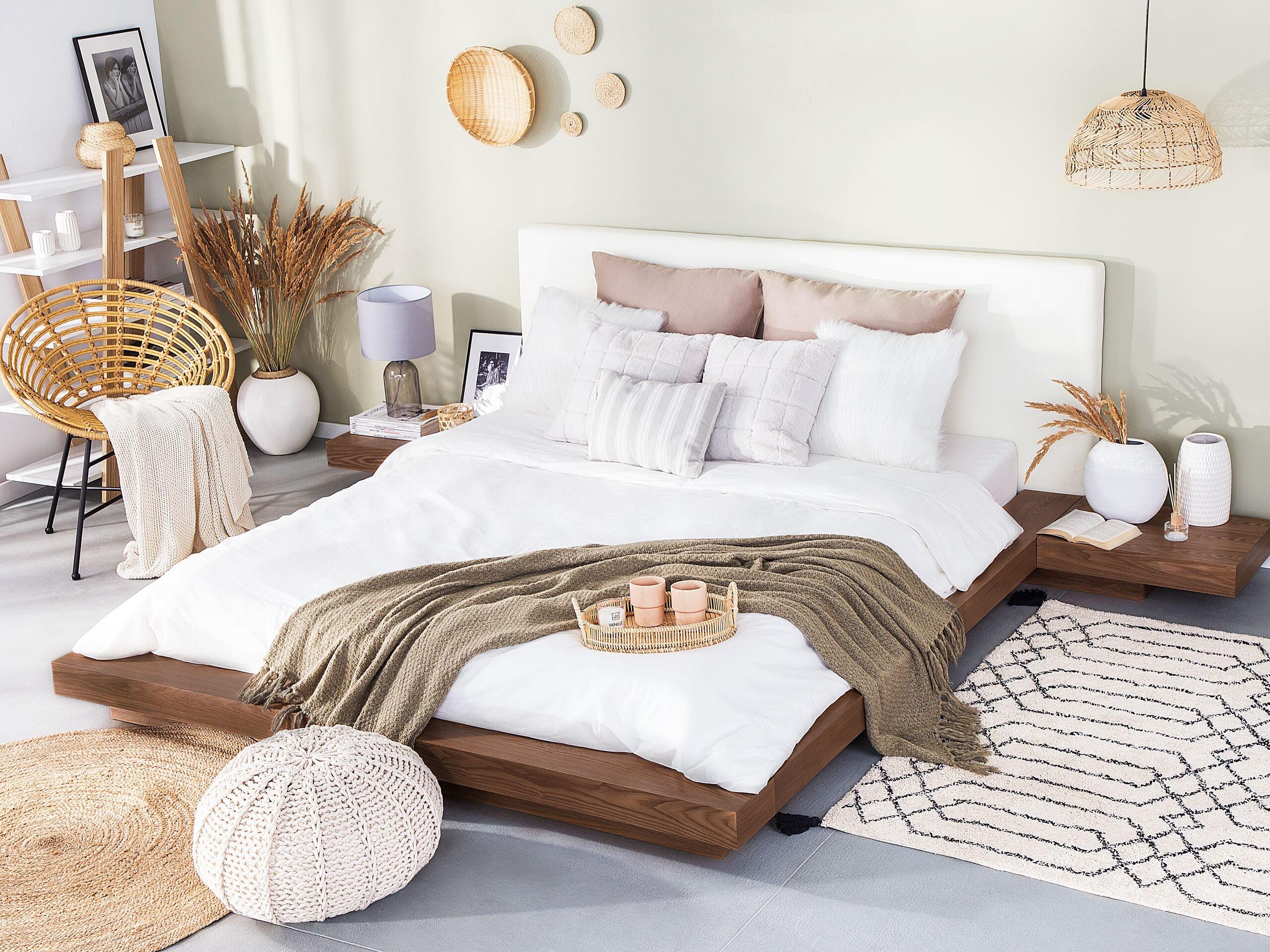 Beliani Bett mit Lattenrost aus MDF-Platte Modern ZEN  