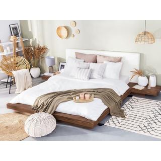 Beliani Bett mit Lattenrost aus MDF-Platte Modern ZEN  