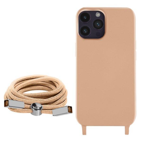 Avizar  Coque Cordon iPhone 14 Pro Max Rose 