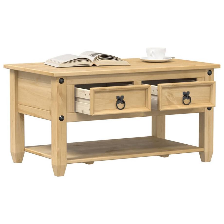 VidaXL Table basse bois de pin  