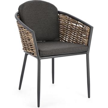 Fauteuil de jardin Maribela anthracite