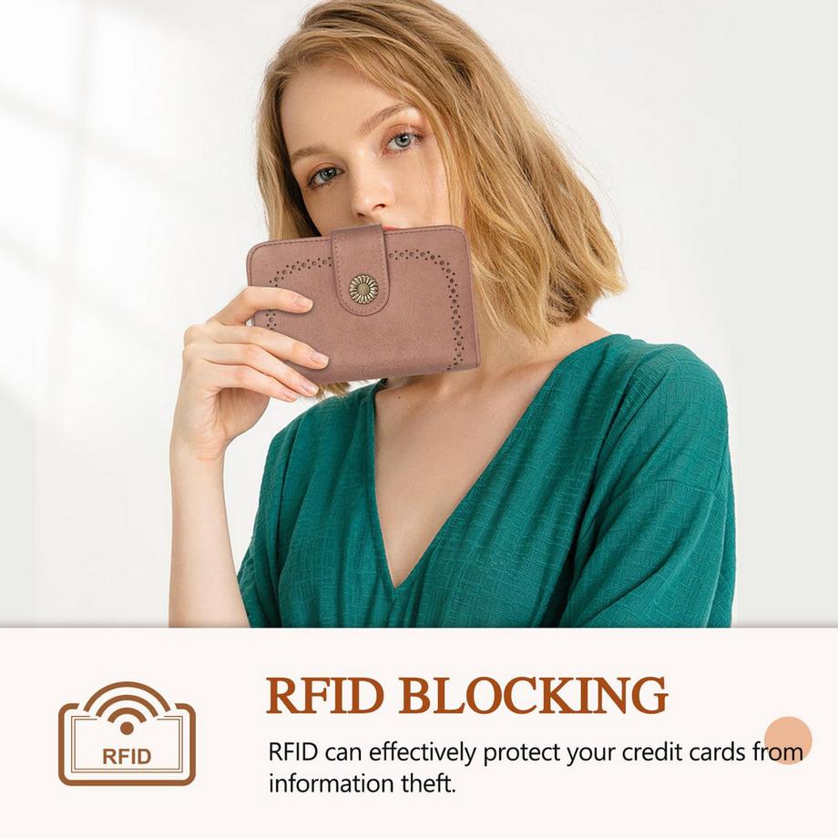 Only-bags.store Portafoglio Grande Capacità Pelle PU Vintage  