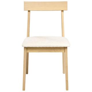 Beliani Lot de 2 chaises de salle à manger en Bois d'hévéa Rétro ISLE  