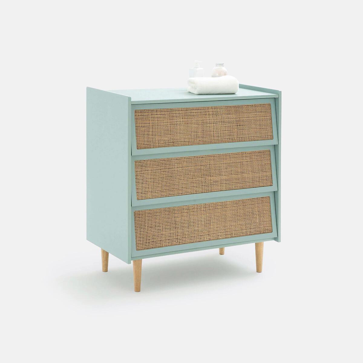 Image of Kommode Taga mit 3 Rattanschubladen Kommode Taga mit 3 Rattanschubladen