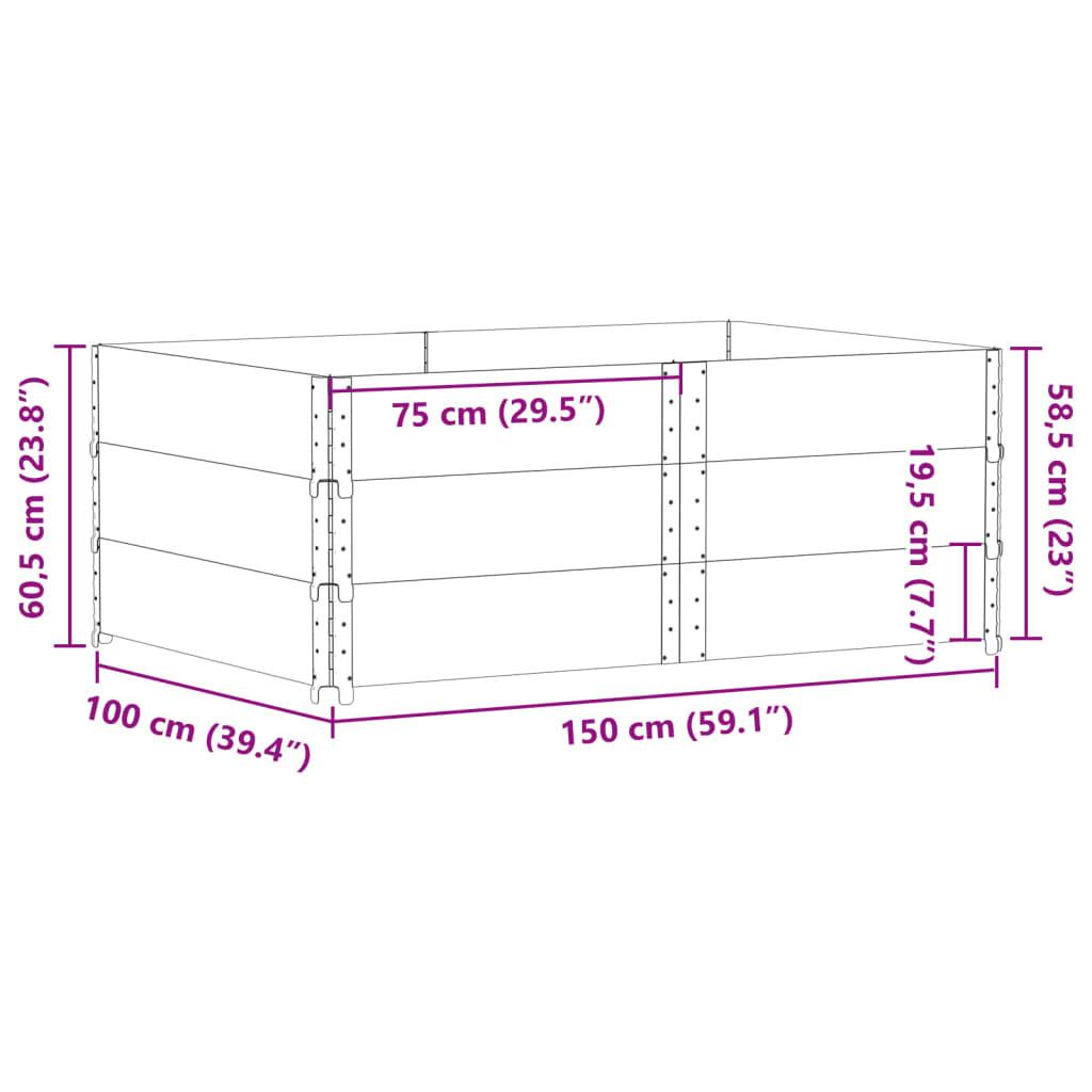 VidaXL Jardinière bois de pin  