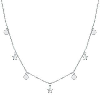 Lulu & Jane  Diamant-Kette Kreise/Sterne 