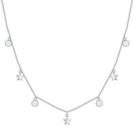 Lulu & Jane  Diamant-Kette Kreise/Sterne 