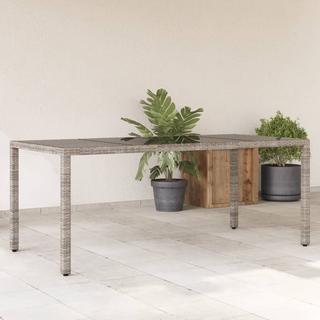 VidaXL Table de jardin rotin synthétique  