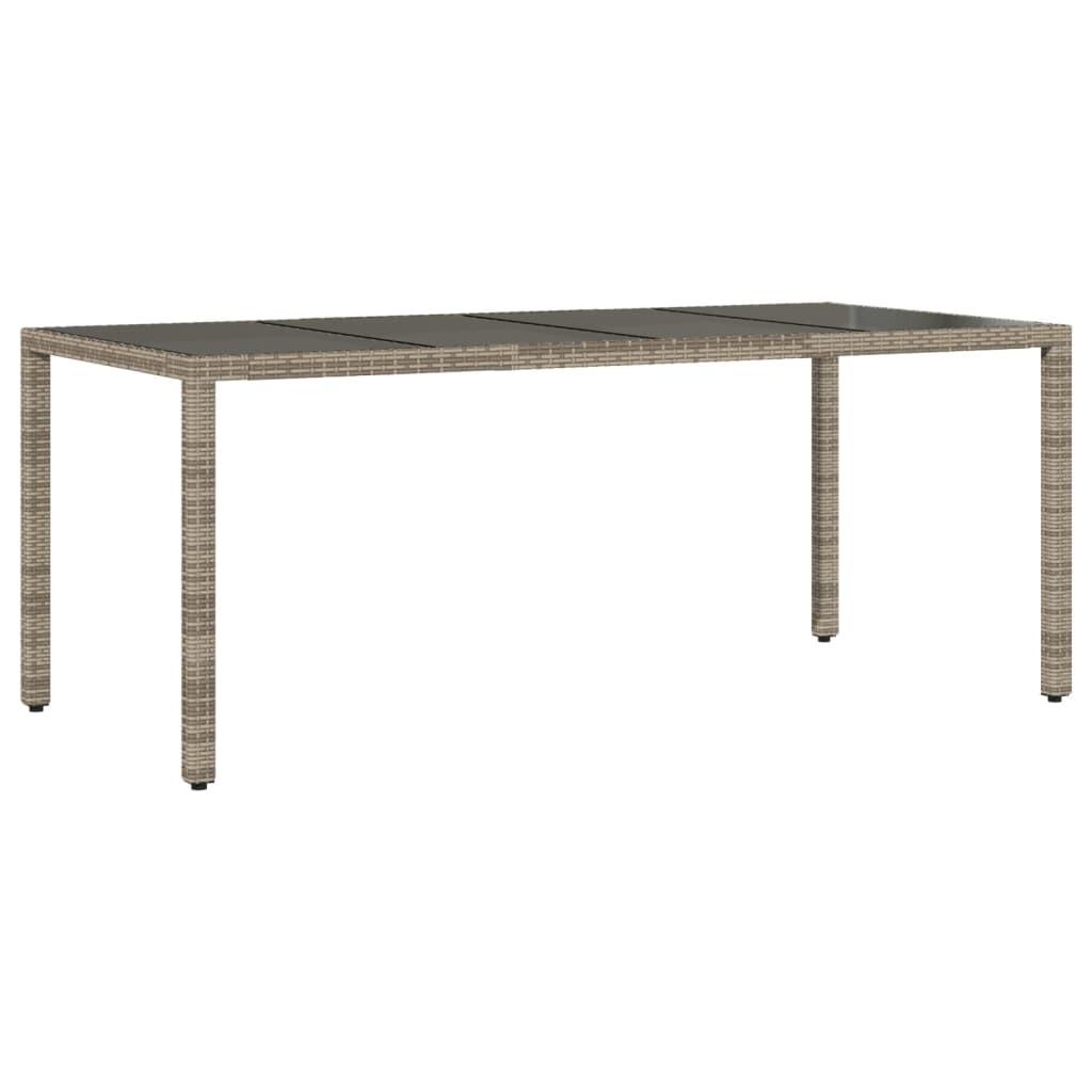 VidaXL Table de jardin rotin synthétique  