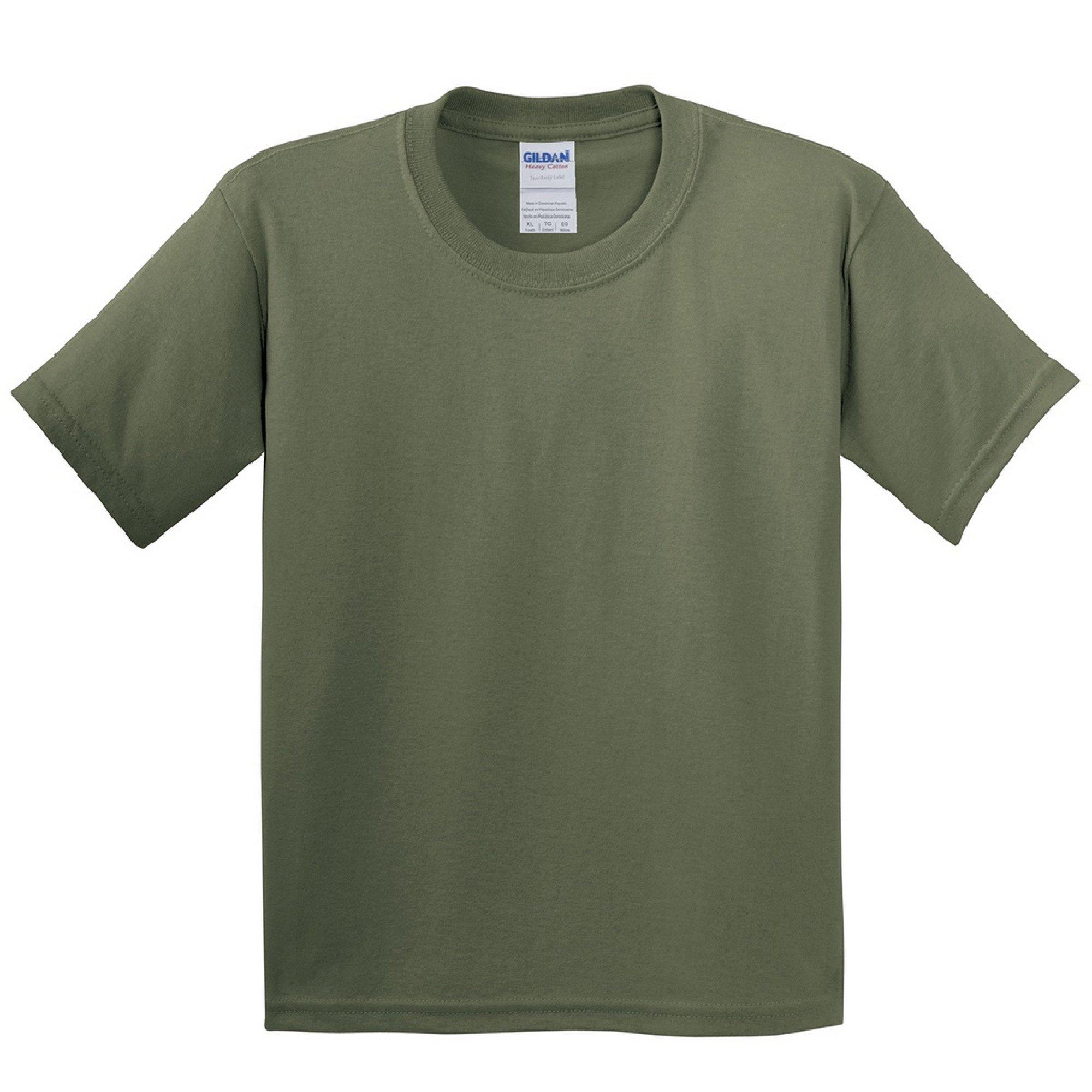 Image of Tshirt (2 Stückpackung) Jungen Militärgrün L