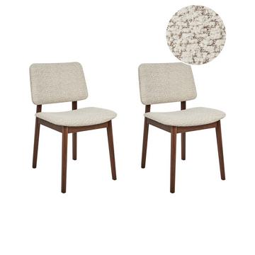 Set di 2 sedie da pranzo en Bouclé Scandinavo BLANE