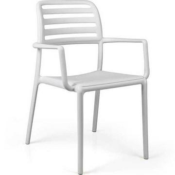 Chaise de jardin Costa blanc