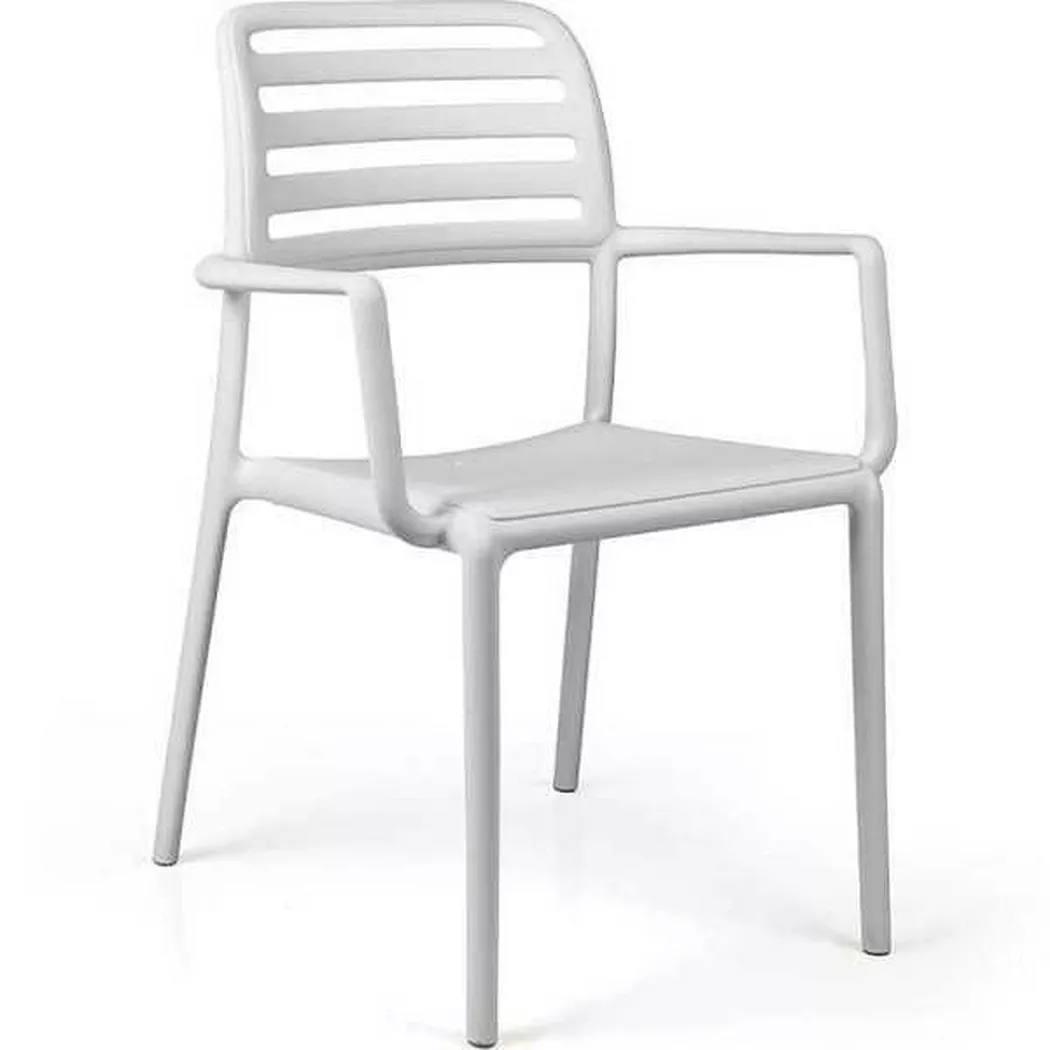NARDI outdoor - Sedia da giardino Costa bianca, One Size, Blanco