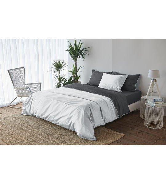 Living Home Uni Satin Doubleface Kissenbezug  