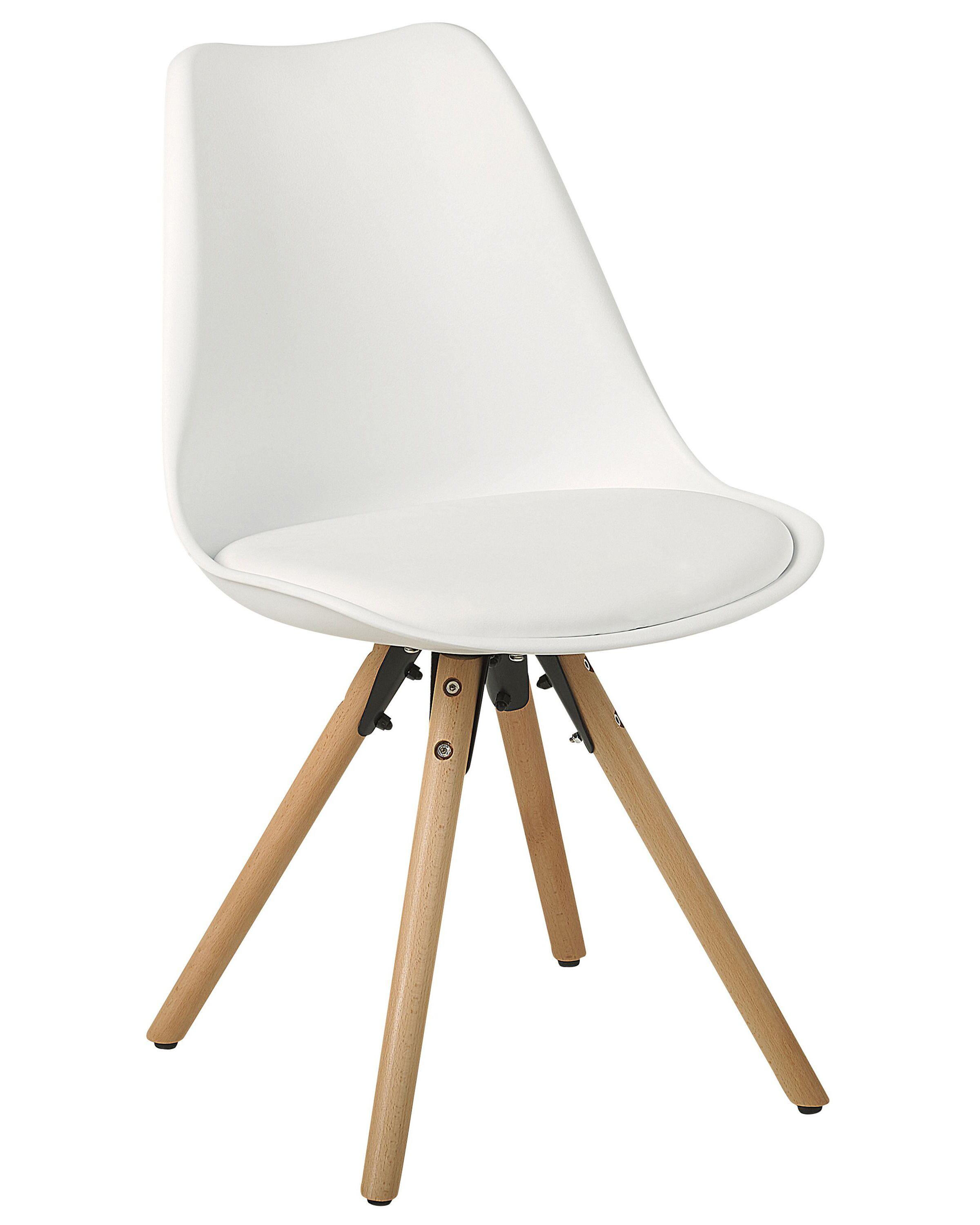 Beliani Chaise de salle à manger en Matière synthétique Scandinave DAKOTA  