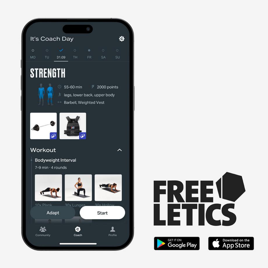 CORENGTH  KIT 50 - Set manubri e bilancieri versatile acciaio 50 kg 