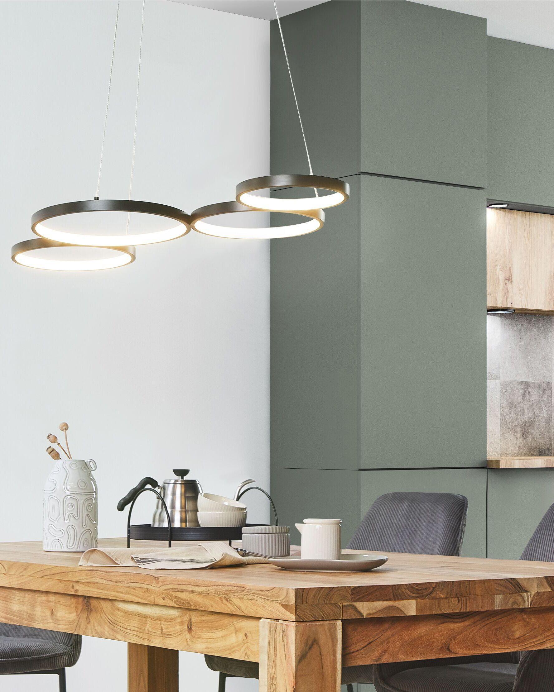 Beliani Lampe suspension en Aluminium Moderne PIBOR  