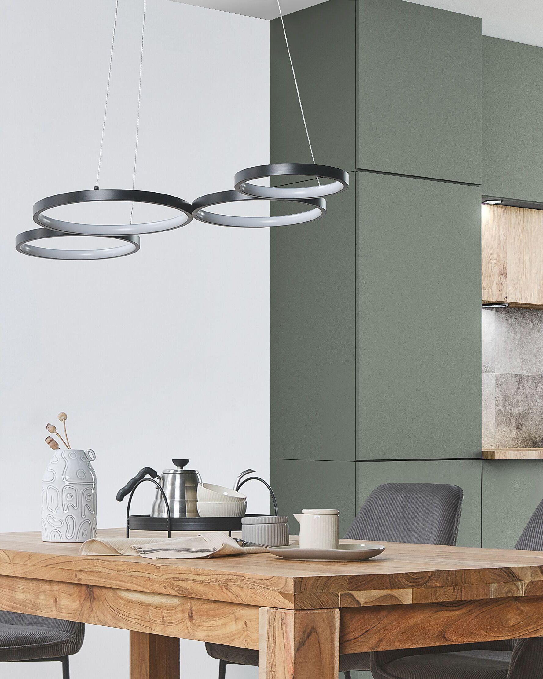 Beliani Lampe suspension en Aluminium Moderne PIBOR  