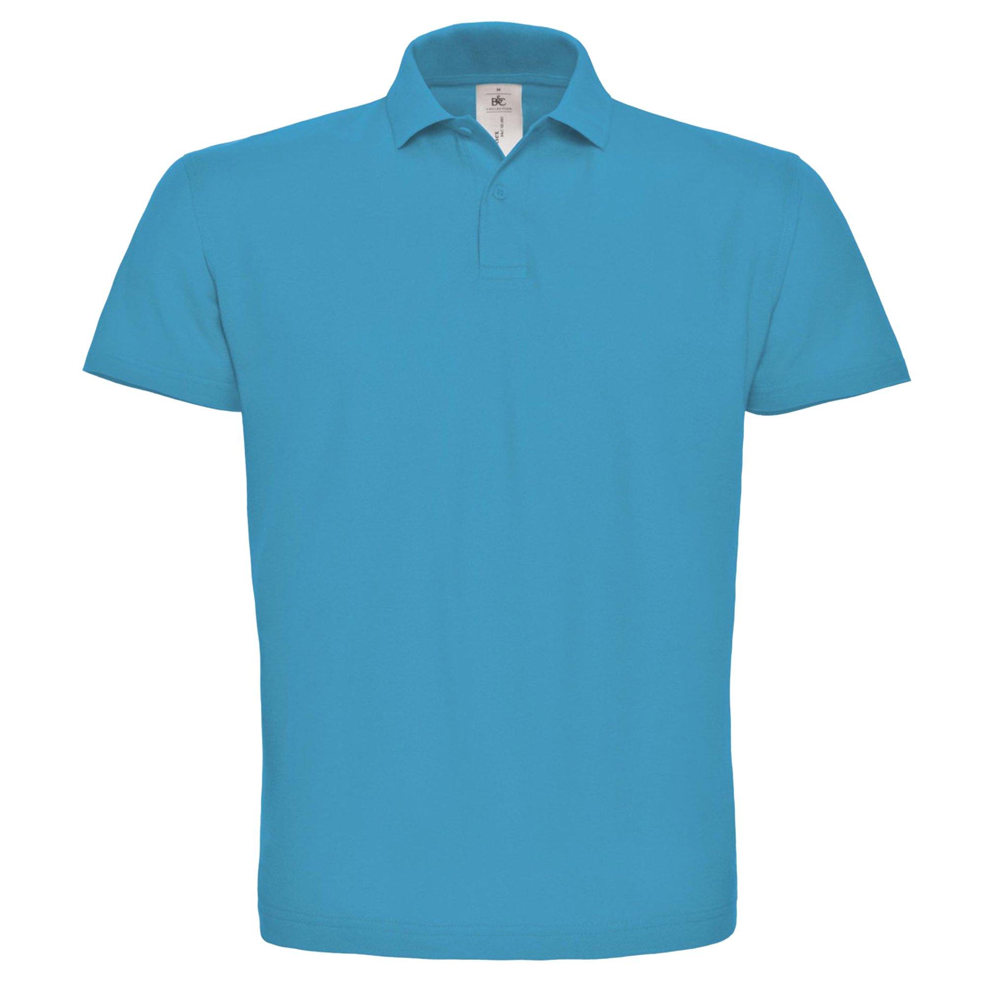 Image of B&c Id.001 Poloshirt, Kurzarm Herren Taubenblau XS