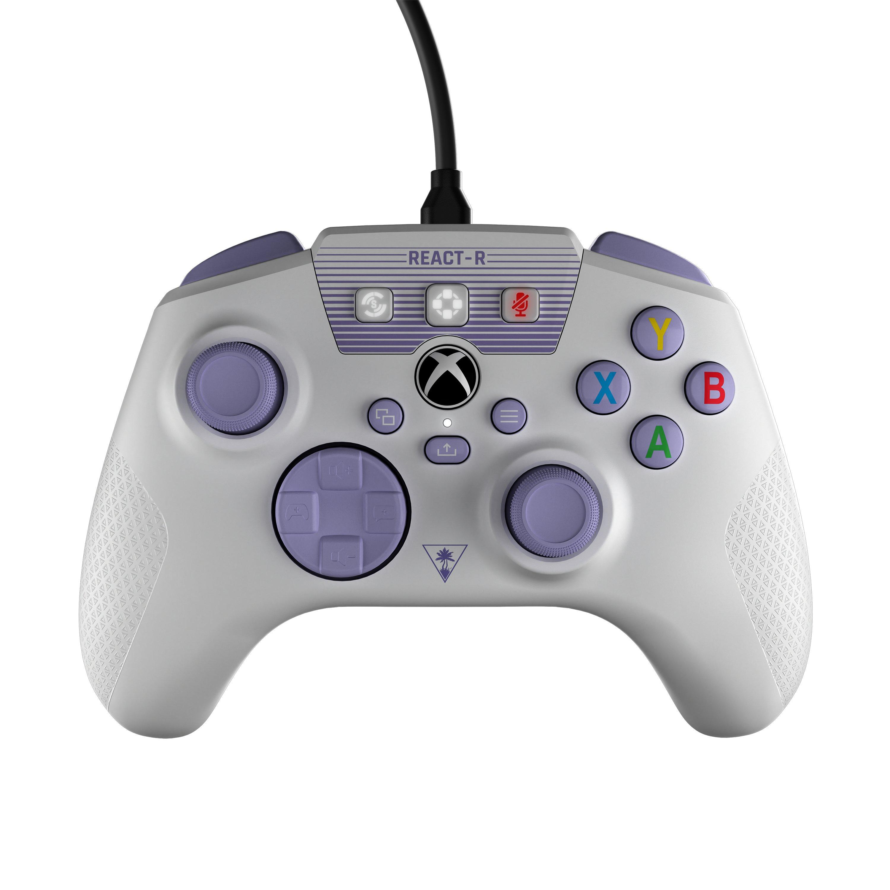 Image of REACT-R Violett, Weiß USB Gamepad Analog / Digital PC, Xbox One, Xbox Series S, Xbox Series X