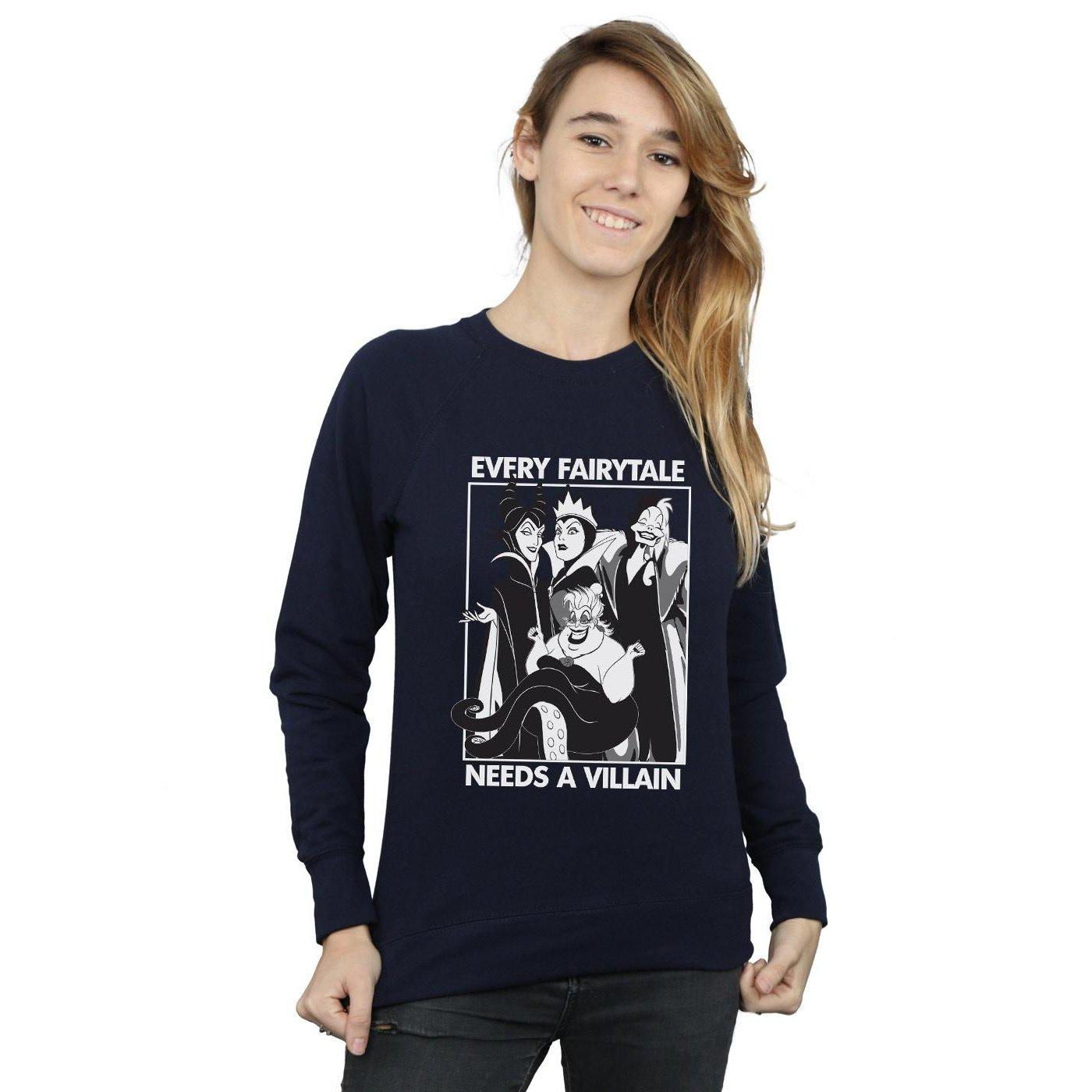 Disney PRINCESS  Every Fairy Tale Needs A Villain Sweatshirt 