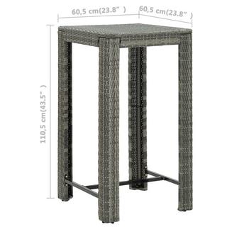 VidaXL Bar-set poly-rattan  