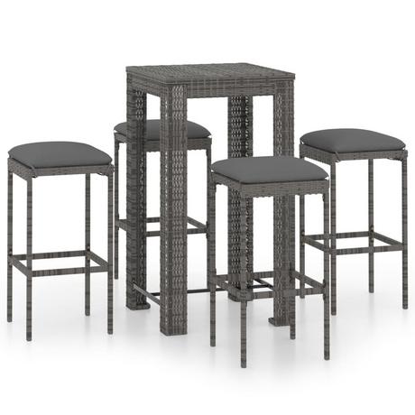 VidaXL Bar-set poly-rattan  