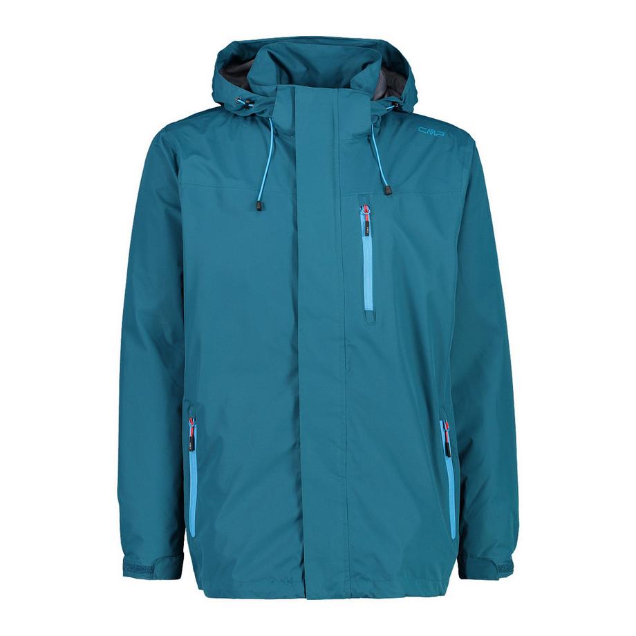 giacca impermeabile da donna con cappuccio e zip