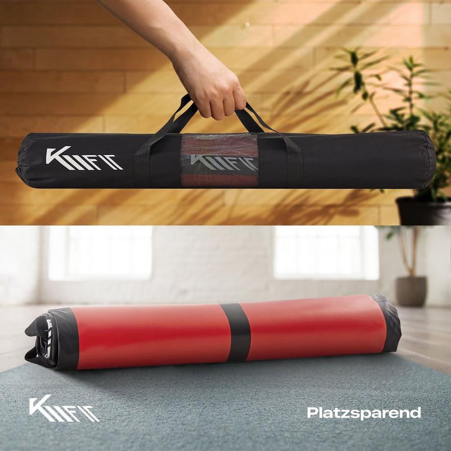 KM-Fit  Tapis de gymnastique Gonflable Airtrack Tapis sportive Fitness 4 m 