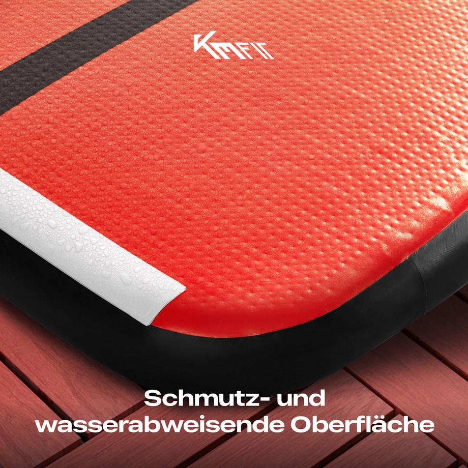 KM-Fit  Tapis de gymnastique Gonflable Airtrack Tapis sportive Fitness 4 m 