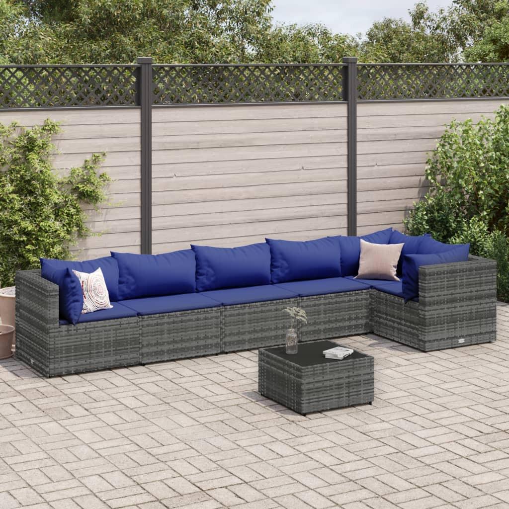 VidaXL set salotto da giardino Polirattan  