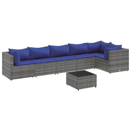 VidaXL set salotto da giardino Polirattan  