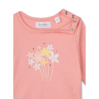 Sanetta Fiftyseven  Baby Mädchen-Shirt langarm Blume rosa 