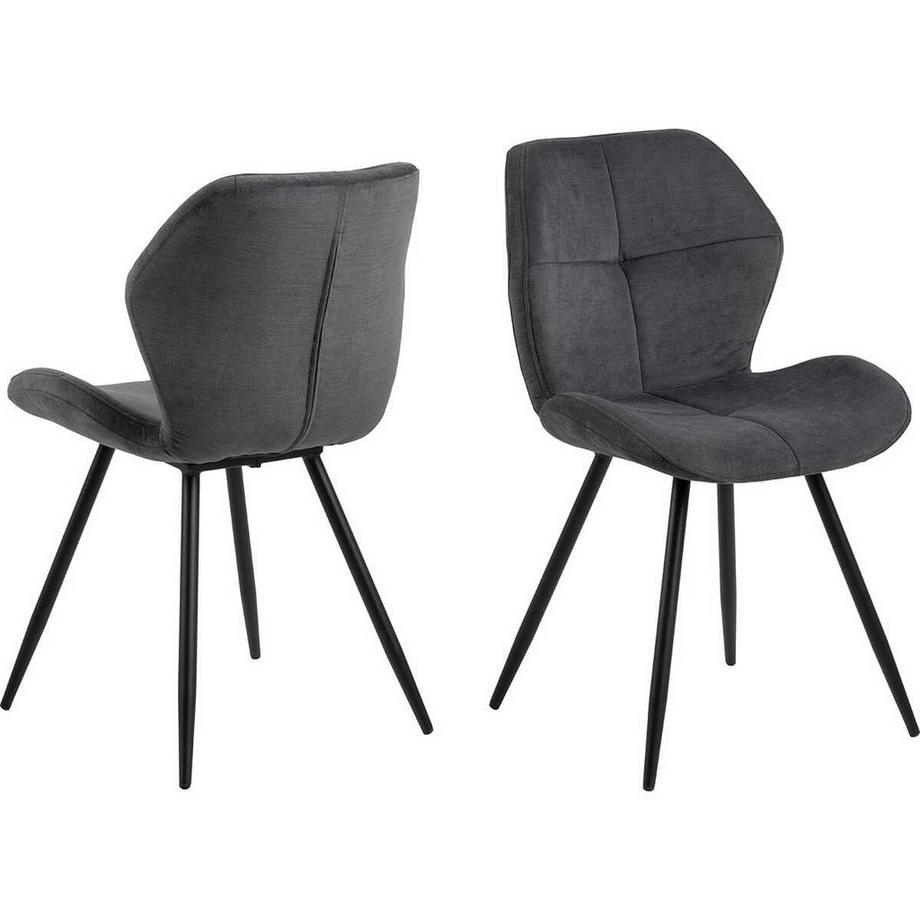 mutoni Sedia da pranzo Selve antracite (1 pezzo)  