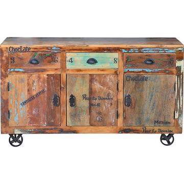 Credenza Verrier in legno riciclato multicolore 140