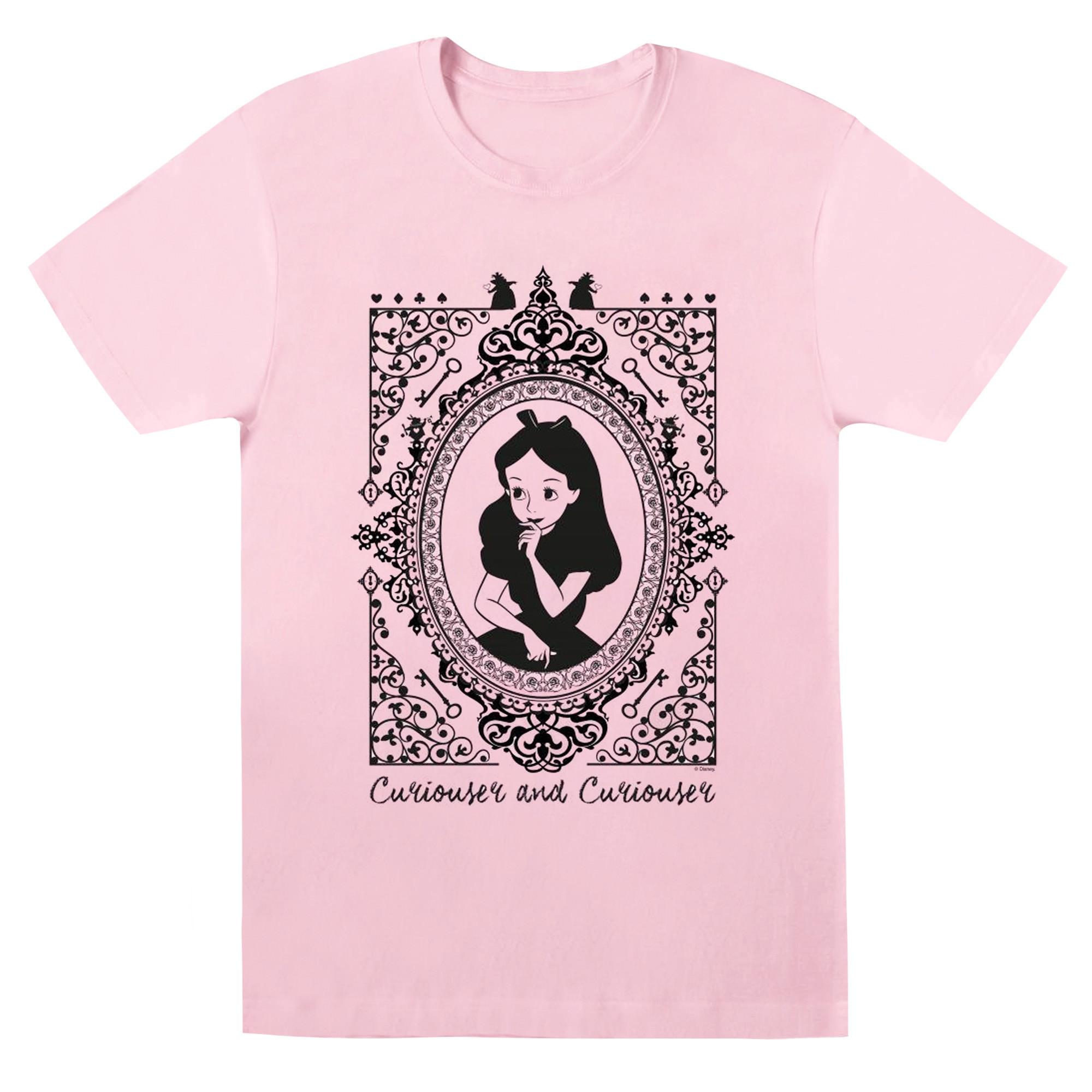 Image of Alice In Wonderland Frame Tshirt Damen Pink S