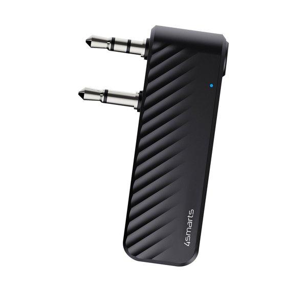 Adaptateur Audio Bluetooth 5.1, Émetteur avec Prise Double Jack 3.5mm,  4smarts - Noir - Français