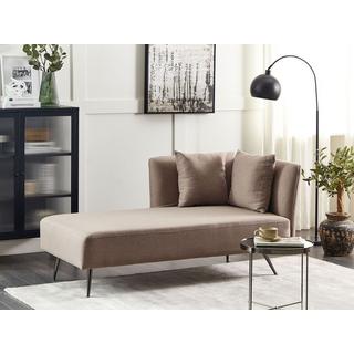 Beliani Chaise longue côté droit en Polyester Moderne RIOM  