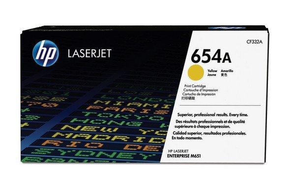 Hewlett-Packard  HP Toner-Modul 654A yellow CF332A CLJ Enterprise M651 15'000 S. 